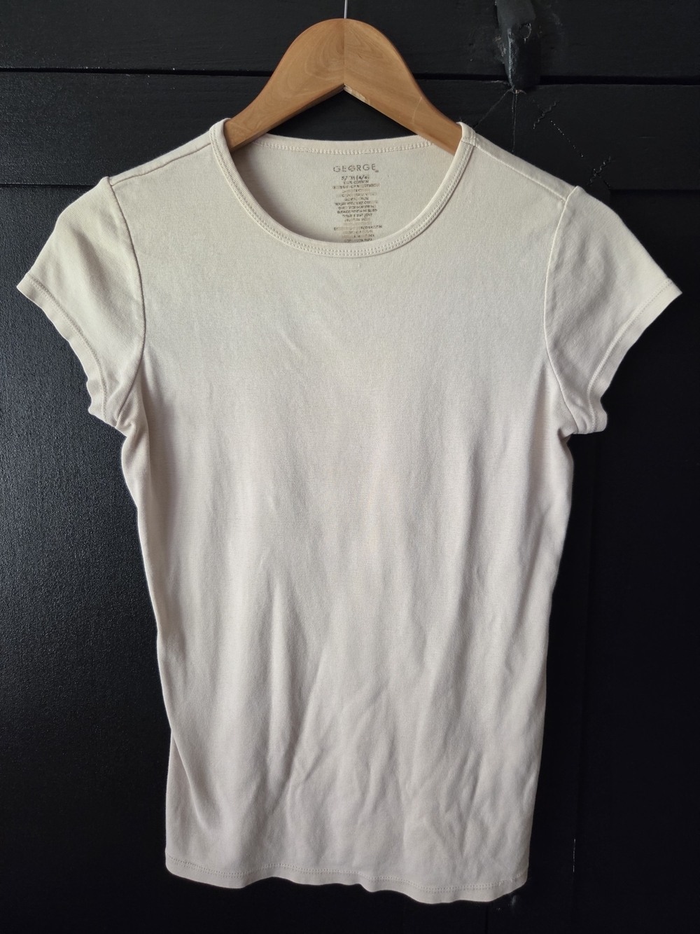 Women's George Nude Short Sleeve Crewneck Tee ~ Size Small